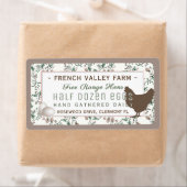 Eidoosje Etiket Botanisch met Hen en Eieren (Insitu)