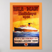Eiel van Man vintage poster (Voorkant)