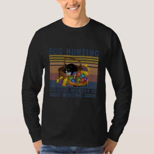Eienjacht omdat de moord een verkeerde zwarte kat t-shirt