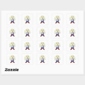 Eienkop Doctor Vierkante Sticker (Vel)
