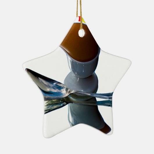 Eienkop Quirky Design Keramisch Ornament (Rechts)