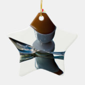 Eienkop Quirky Design Keramisch Ornament (Voorkant)