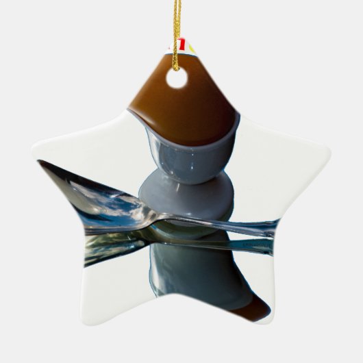 Eienkop Quirky Design Keramisch Ornament (Voorkant)