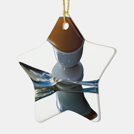 Eienkop Quirky Design Keramisch Ornament (Links)