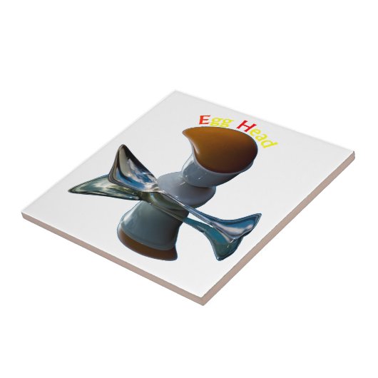 Eienkop Quirky Design Tegeltje (Zijkant)