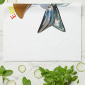 Eienkop Quirky Design Theedoek (Gevouwen)