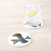 Eienkop Quirky Design Zandsteen Onderzetter (Zijkant)