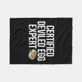 Eier-expert met deviel fleece deken (Voorkant (Horizontaal))