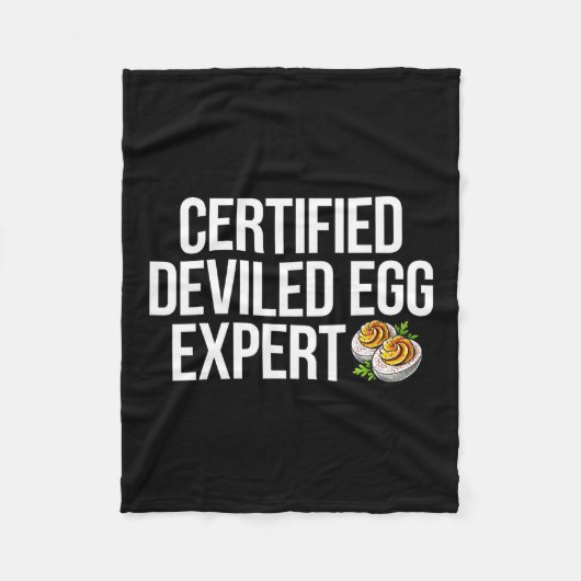 Eier-expert met deviel fleece deken (Voorkant)