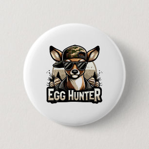 Eier Jager Hert Bok Byckward Cap Hert Jagen Pasen Ronde Button 5,7 Cm