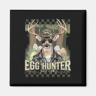 Eier Jager Hert Buck Byckward Cap Hert Jagen Pasen Magneet