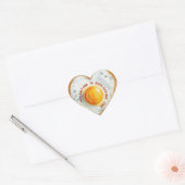 EIER-LEUKE BBQ BABY VERJAARDAG HART STICKER (Envelop)