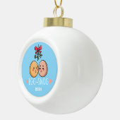 Eier-Smoor Keramische Bal Ornament (Rechts)