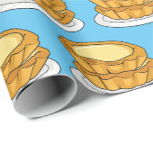 Eier taart cartoon illustratie cadeaupapier (Rol Hoek)
