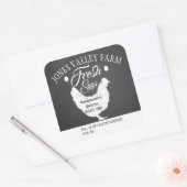 Eierbox met vrije uitloop Etiket boerderij (Envelop)