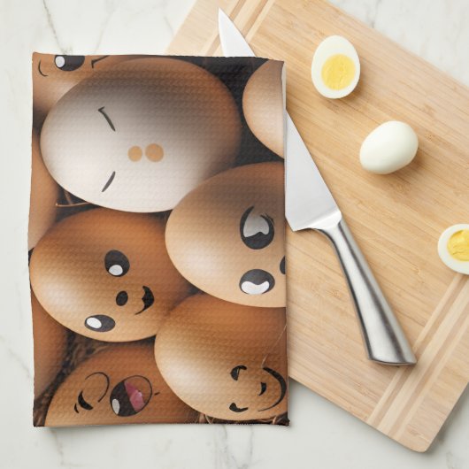 Eiercapuchon - keukenhanddoek (Quarter Fold)