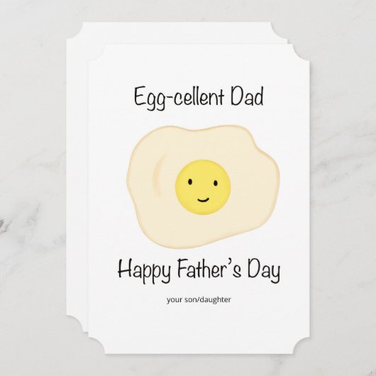 Eiercellent Pap - Vaders Dag Kaart (Voorkant / Achterkant)