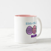 Eiercellig MaMaMa Tweekleurige Koffiemok (Voorkant rechts)