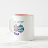 Eiercellig MaMaMa Tweekleurige Koffiemok (Voorkant links)