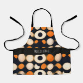 Eiercirkels Sinaasappel Abstract patroon Schort (Voorkant)