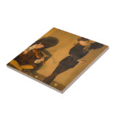 Eierdans (door John Collier) Tegeltje (Zijkant)