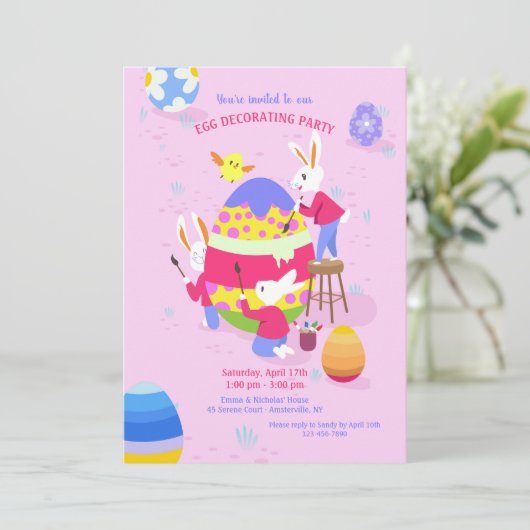 Eierdecortering Kaart (Staand voorkant)