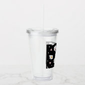 Eierdiner Maan Confetti Patroon Acryl Drinkbeker (Rechts)