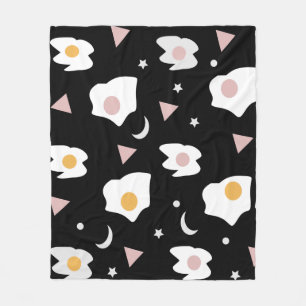 Eierdiner Maan Confetti Patroon Fleece Deken