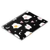 Eierdiner Maan Confetti Patroon Notitieboek (Linkerzijde)