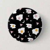 Eierdiner Maan Confetti Patroon Ronde Button 5,7 Cm (Voorkant)