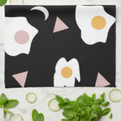 Eierdiner Maan Confetti Patroon  Theedoek (Gevouwen)