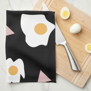 Eierdiner Maan Confetti Patroon  Theedoek