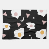 Eierdiner Maan Confetti Patroon  Theedoek (Horizontaal)