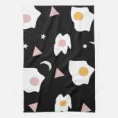 Eierdiner Maan Confetti Patroon  Theedoek (Verticaal)
