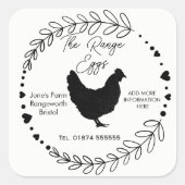 eierdoos aanpassen Label vrije uitloop boerderij v (Voorkant)