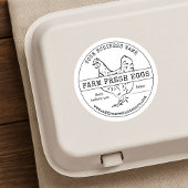 Eierdoos Label Rustieke Vintage Boerderij Verse Ei