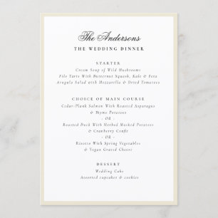 Eierdop Frame Kalligrafie Naam Trouwdiner Menu