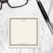 Eierdopje & Grijs Monogram Post-it Notities Post-it® Notes