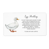 Eiereend Behandeling Instructie Kartonnen Verzorgi Etiket (Voorkant)