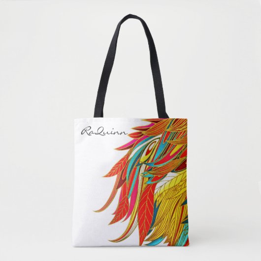 Eierelegant moderne kleurrijke abstracte kunst tote bag (Voorkant)