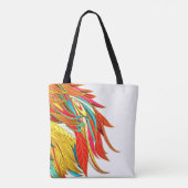Eierelegant moderne kleurrijke abstracte kunst tote bag (Achterkant)
