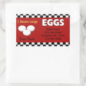Eieren aangepaste Sticker (Tas)