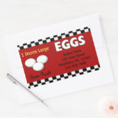 Eieren aangepaste Sticker (Envelop)