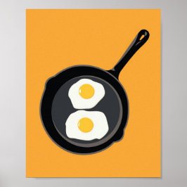 Eieren afdrukken poster