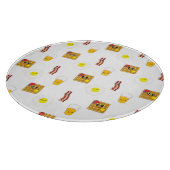 Eieren, Bacon, wafels en Oranje sazijn Snijplank (Hoek)