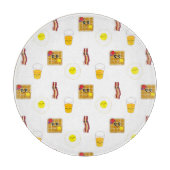 Eieren, Bacon, wafels en Oranje sazijn Snijplank (Voorkant)