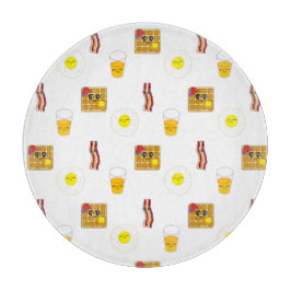 Eieren, Bacon, wafels en Oranje sazijn Snijplank