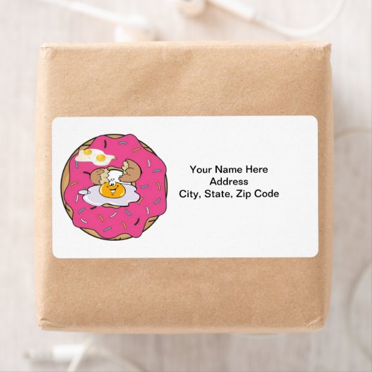 Eieren Baconlabels Etiket (Insitu)