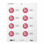 Eieren Baconlabels Etiket (Full Sheet)