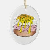 Eieren Benedict Breakfast Diner Food Foodie Ham Keramisch Ornament (Rechts)